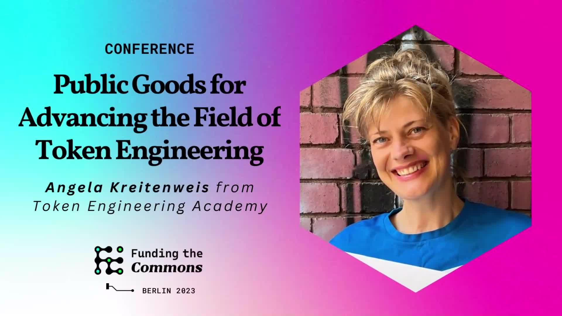 Public Goods for Advancing the Field of Token Engineering