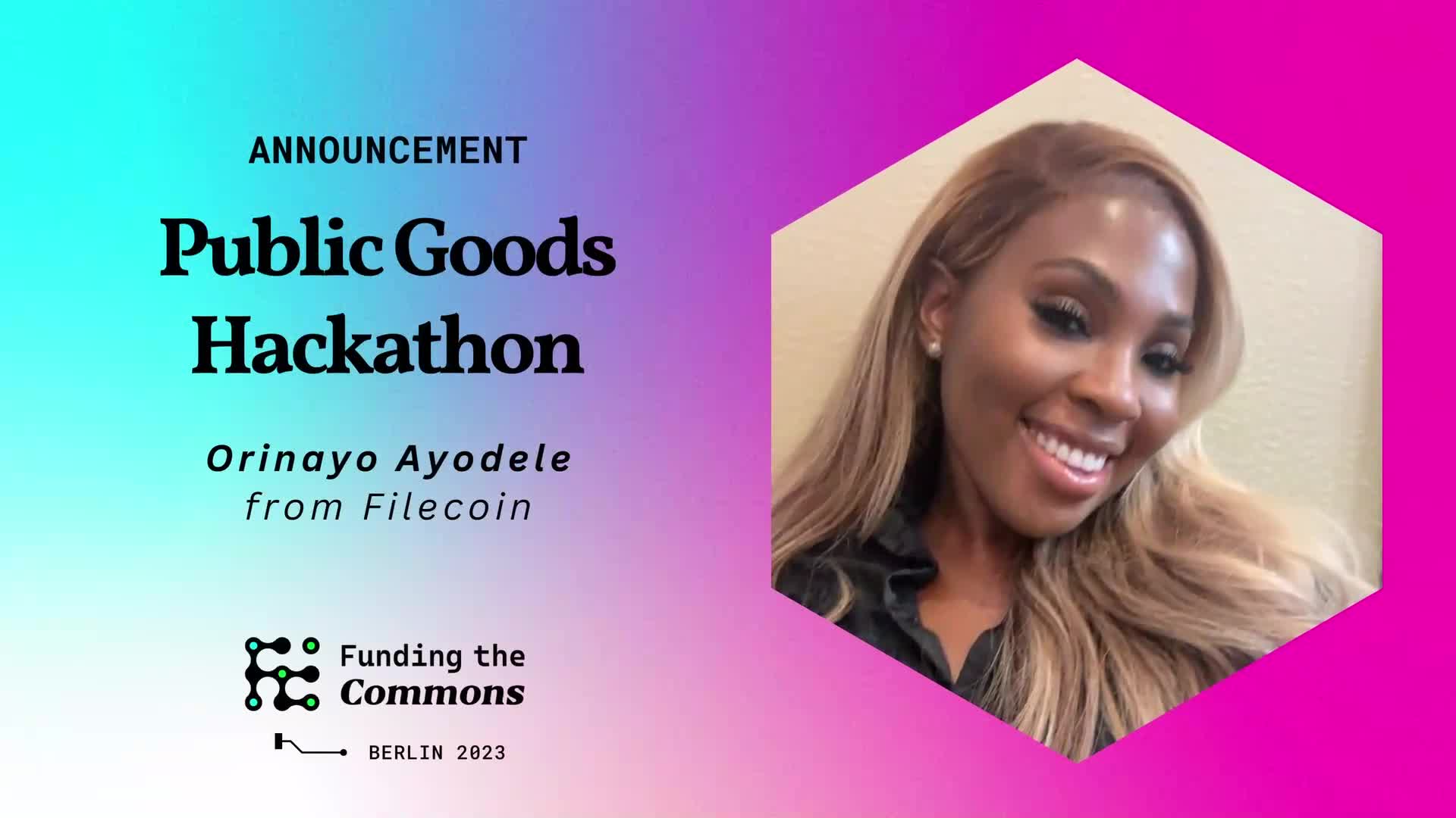 Public Goods Hackathon Announcement